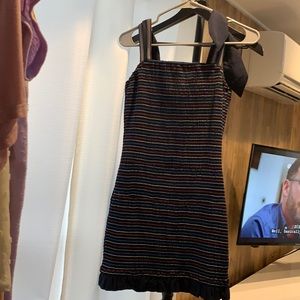 Red/white/navy stripes tie straps